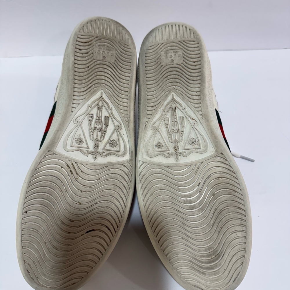 Gucci White Sneakers with Star Accents for men’s size 43 EU - Picture 11 of 15